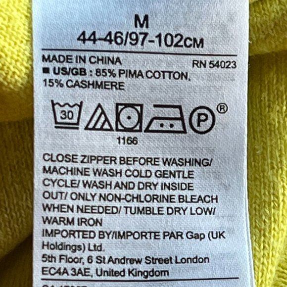 🌸 4/$30🌸 Banana Republic Pima Cotton Cashmere Half-Zip Sweater - Picture 9 of 11